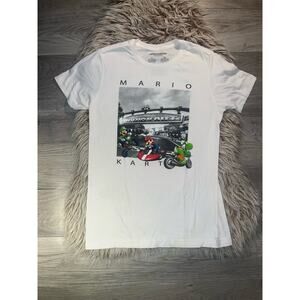 Mario kart white with mario & Luigi & Yoshi t-shirt